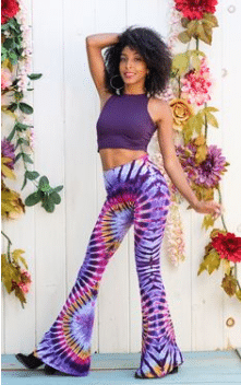 Tie-Dye Crop Top and Flared Pants Tie-Dye Crop Top and Flared Pants