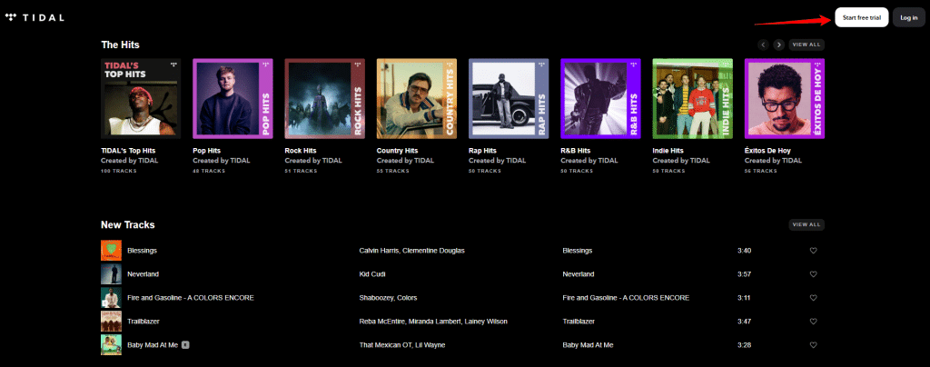 Tidal Free Trial