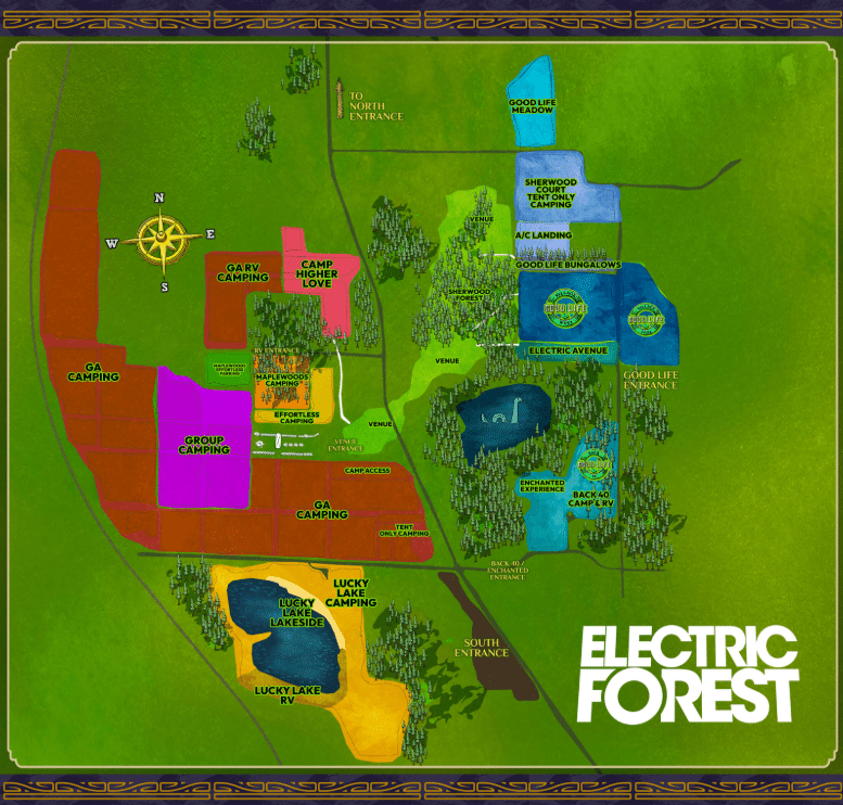 Electric Forest 2025 Map Electric Forest 2025 Map