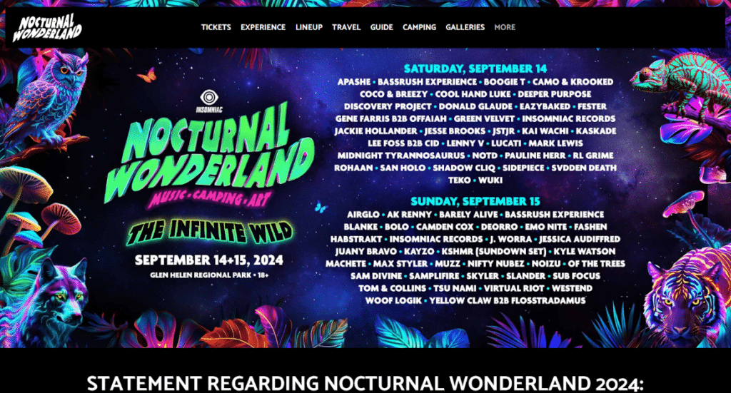 Nocturnal Wonderland 2025 Nocturnal Wonderland 2025