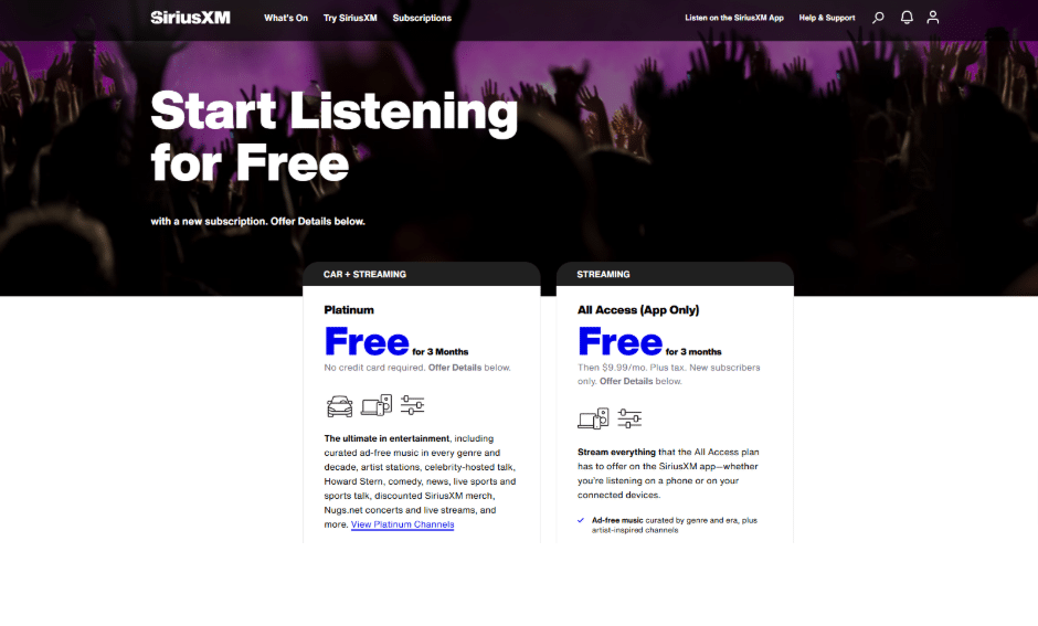 SiriusXM Free Trial SiriusXM Free Trial