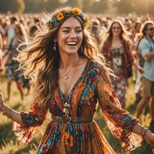 Boho and psychedelic styles Boho and psychedelic styles