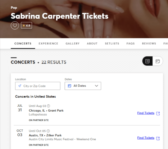 Sabrina Carpenter Tour Presale Sabrina Carpenter Tour Presale