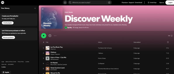 Spotify's Search Function Spotify's Search Function