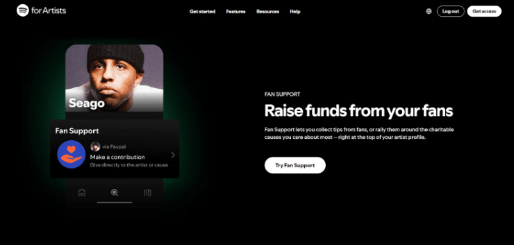 Enable Artist Fundraising Features