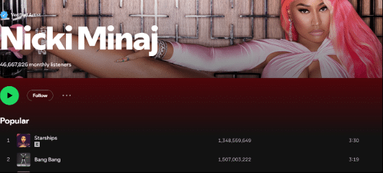 Keep Streaming Nicki Minaj Music